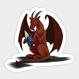 Cryptid Book Club - Jersey Devil Sticker